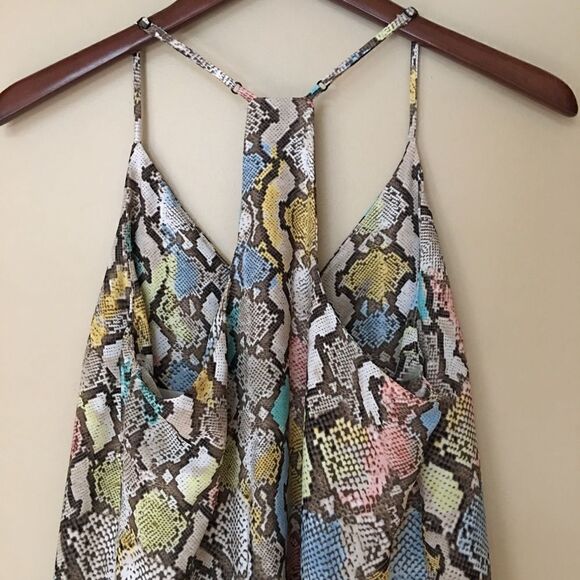 LE LIS Snake Skin Print Sleeveless Dress | Size S - Picture 4 of 8